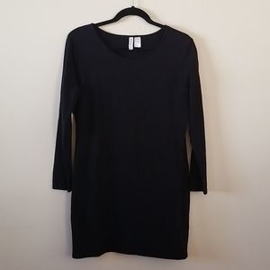 H&M Black long sleeve dress